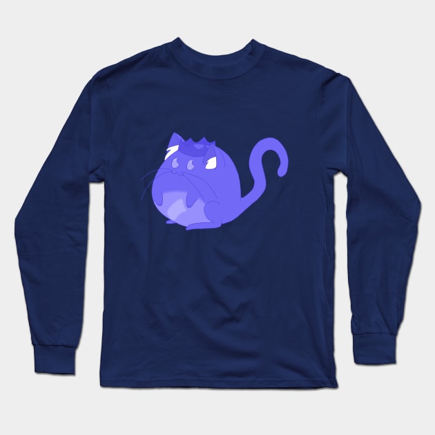 King Blueberry Long Sleeve T-Shirt by MesozoicArt